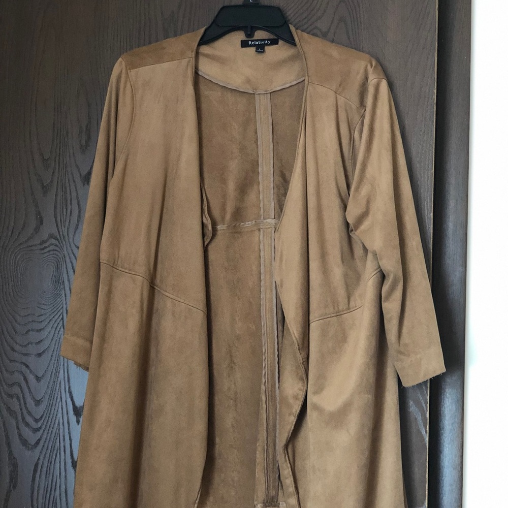 Size Large Faux Suede Jacket